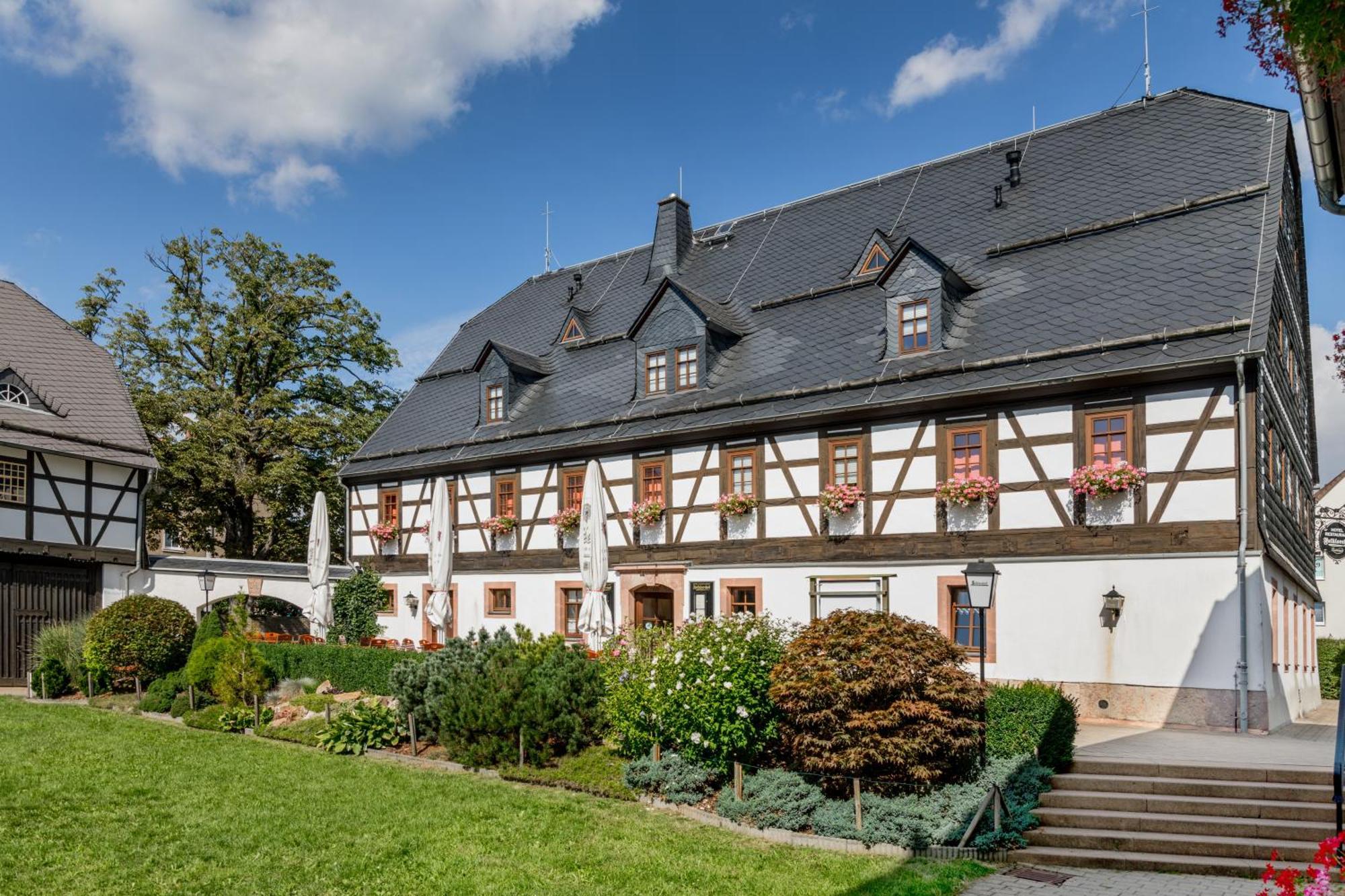 Hotel Folklorehof Chemnitz Exterior photo